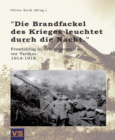 Die Brandfackel des Krieges leuchtet durch die Nacht