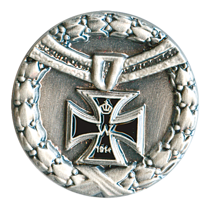 Anstecker "Eisernes Kreuz 1914 im Lorbeerkranz"