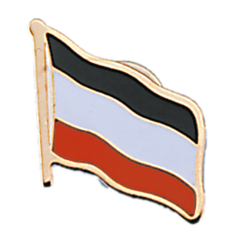 Anstecker "Fähnchen schwarz-weiß-rot"