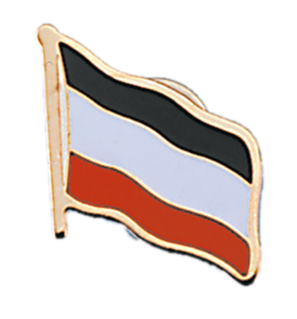 Anstecker "Fähnchen schwarz-weiß-rot"