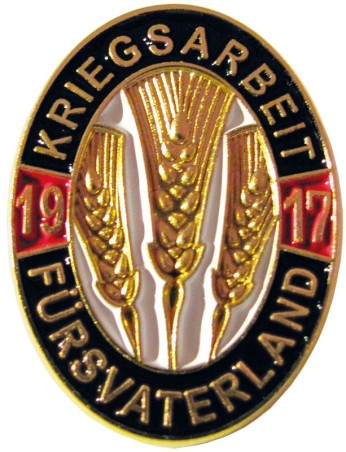 Anstecker "Kriegsarbeit fürs Vaterland 1917"