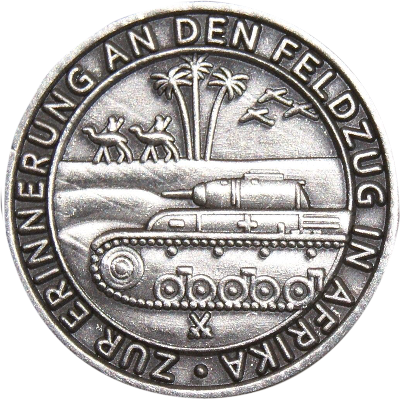 Anstecker "Erinnerung Feldzug Afrika"