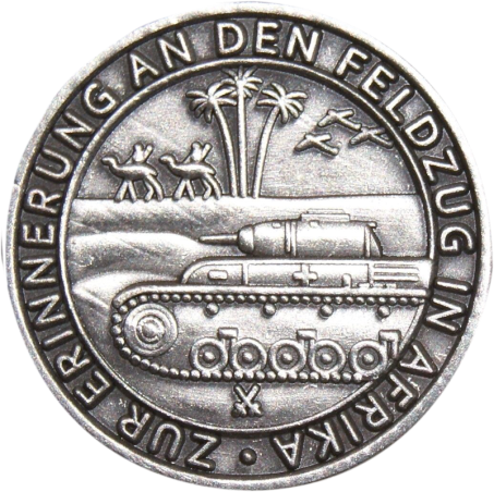Anstecker "Erinnerung Feldzug Afrika"