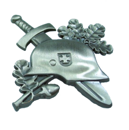 Anstecker "Stahlhelm Eichenlaub"