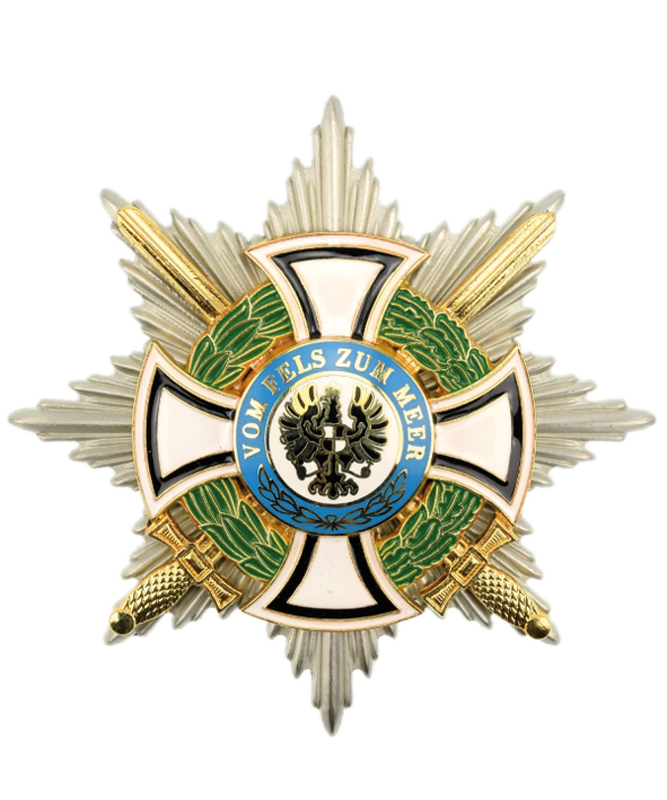 Königlicher Hausorden von Hohenzollern Bruststern der Komture mit