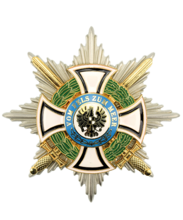 Königlicher Hausorden von Hohenzollern Bruststern der Komture mit