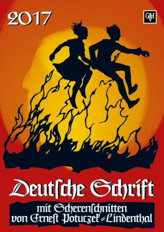 Scherenschnittkalender "Deutsche Schrift" 2017