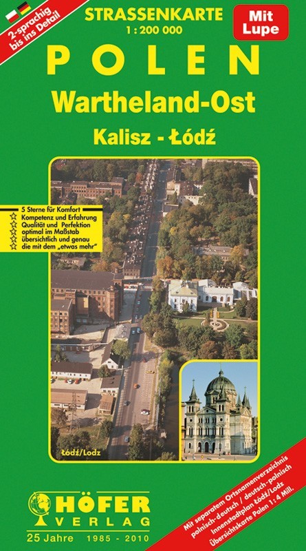 Straßenkarte Wartheland-Ost
