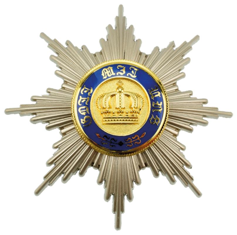 Königlicher Kronen-Orden Bruststern zur 1. Klasse (1869 – 1916)