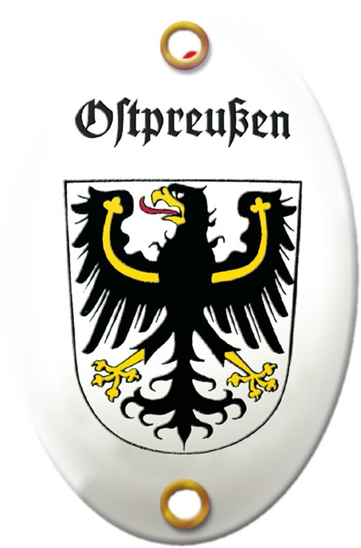Emailleschild "Ostpreußen"