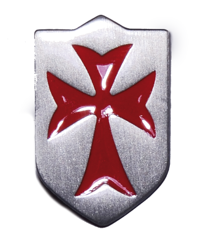 Anstecker Kreuzritter-Wappen