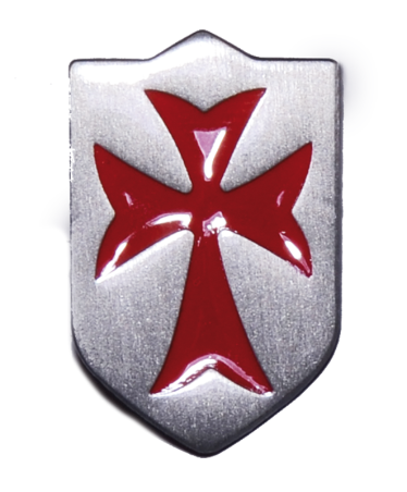 Anstecker Kreuzritter-Wappen