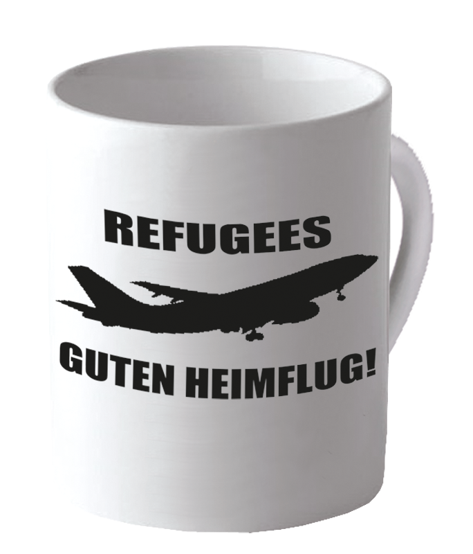Becher "Guten Heimflug"