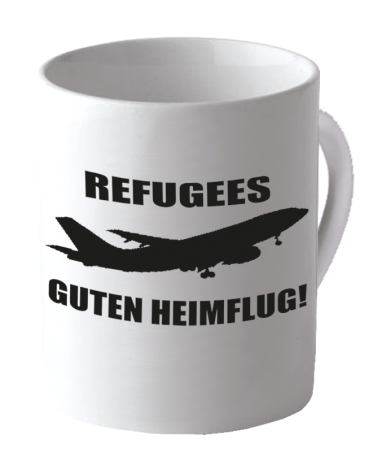 Becher "Guten Heimflug"