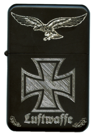 Feuerzeug, schwarz "Luftwaffe"