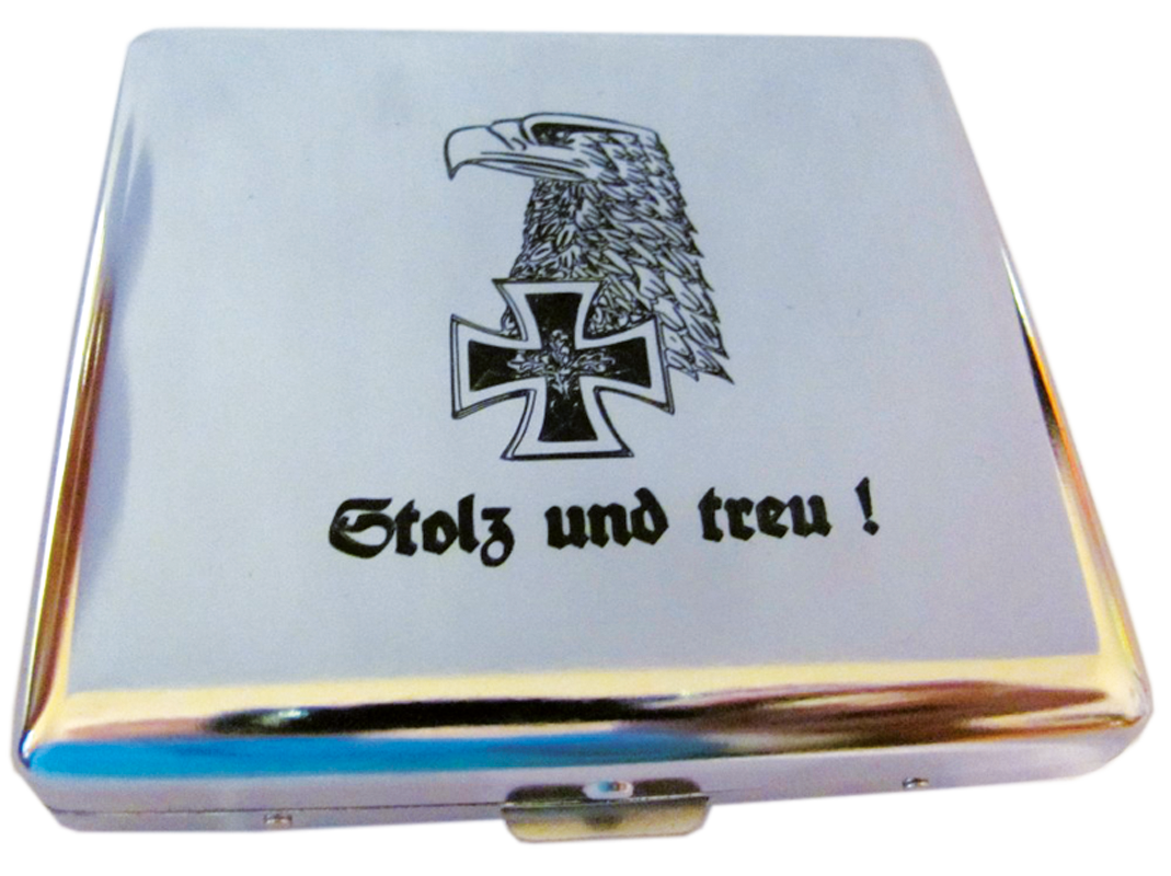 Zigarettenetui "Stolz und treu!"