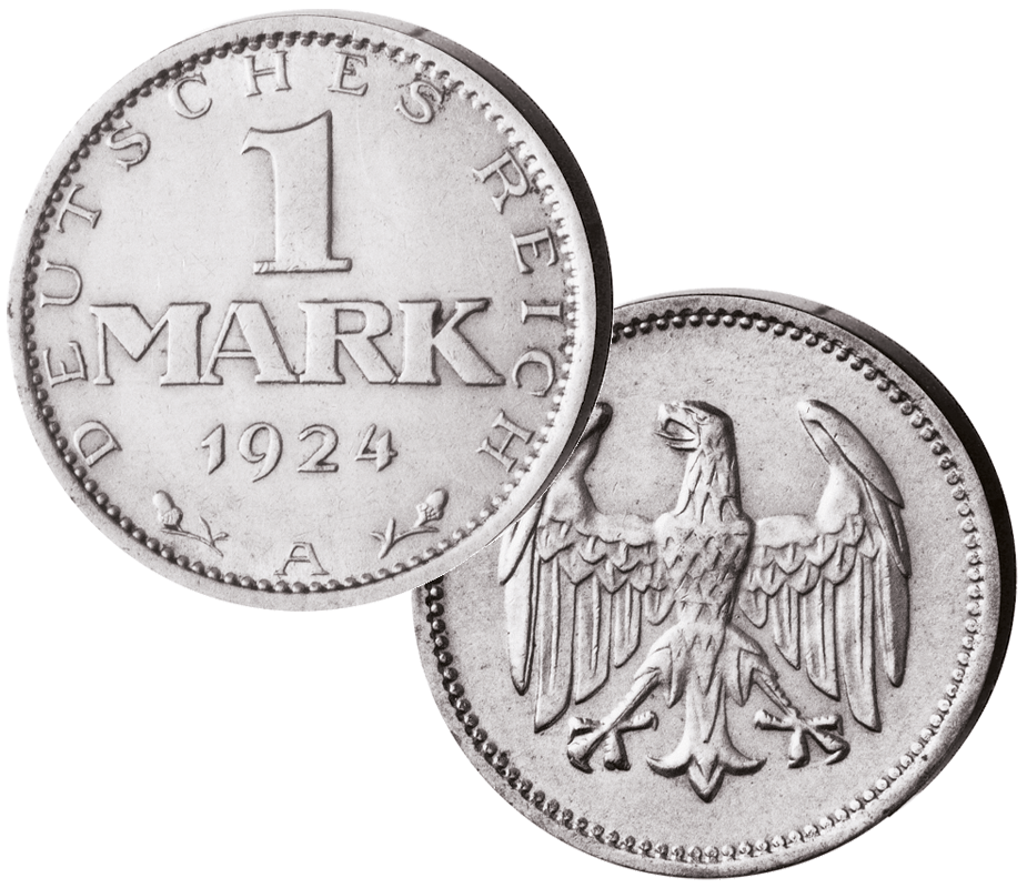 1 Reichsmark Weimarer Republik Prägungsjahr 1924-25