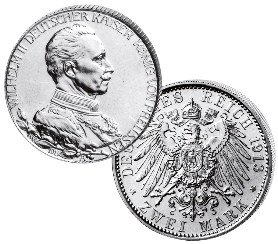 "Wilhelm II. 1913", 2 Mark