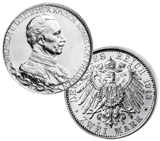 "Wilhelm II. 1913", 2 Mark