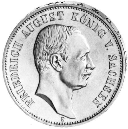 "Friedrich August von Sachsen", 3 Mark