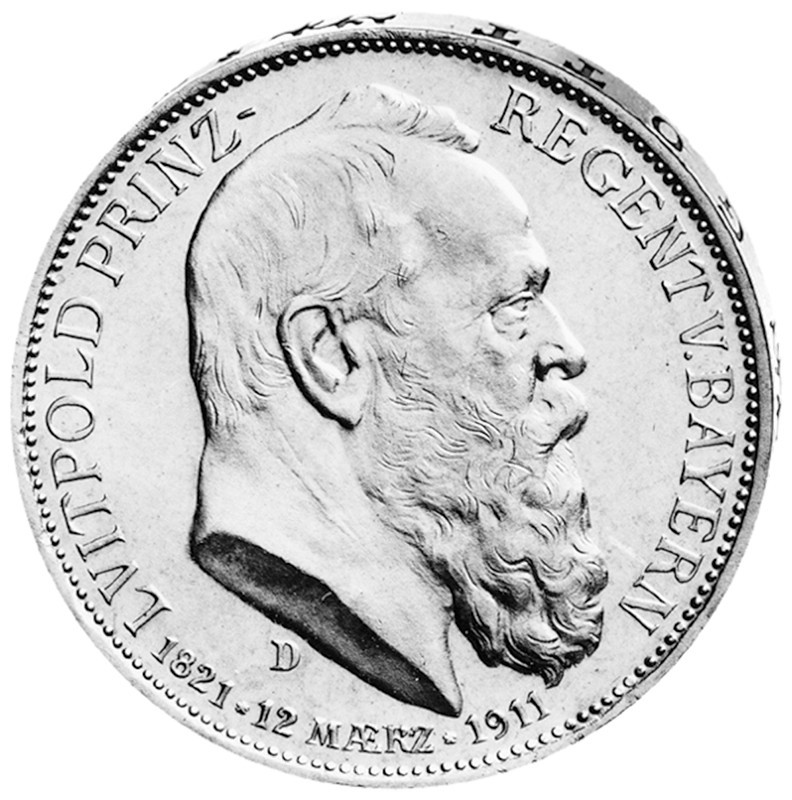 "Luitpold Prinz-Regent von Bayern", 3 Mark