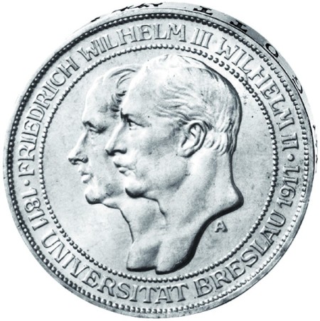"Universtität Breslau", 3 Mark
