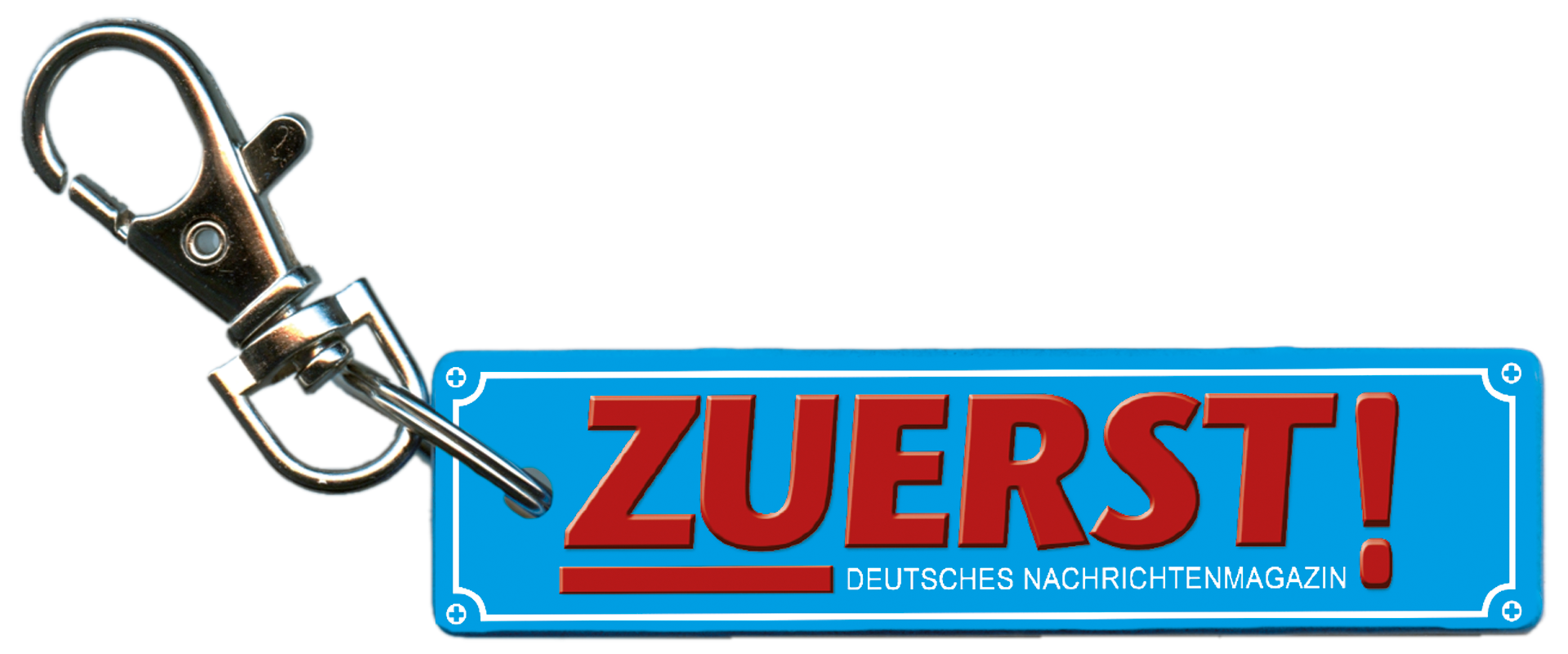 Schlüsselanhänger "Deutsches Nachrichtenmagazin ZUERST!"