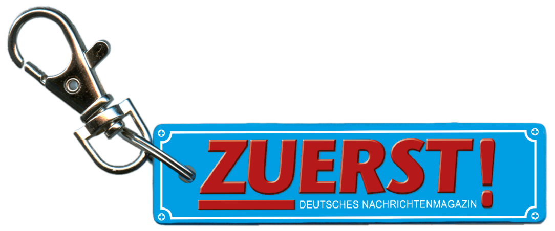 Schlüsselanhänger "Deutsches Nachrichtenmagazin ZUERST!"
