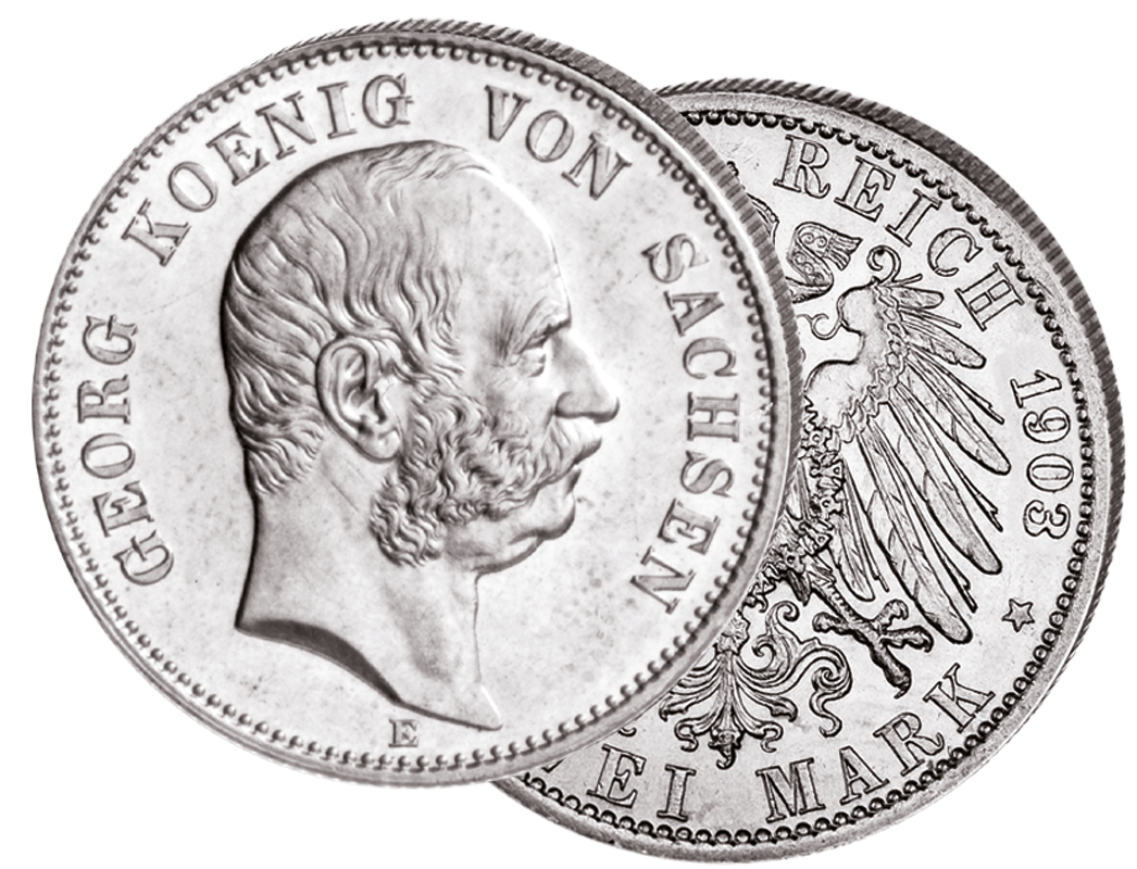 "Geord König von Sachsen", 2 Mark