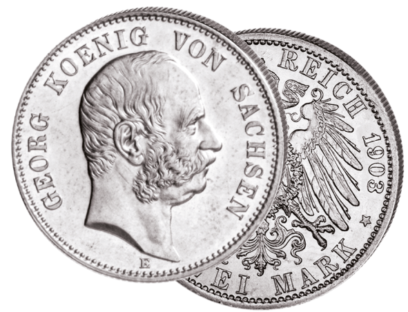 "Geord König von Sachsen", 2 Mark