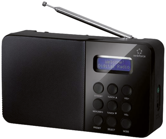 DAB Digitalradio mit RDS Funktion in schwarz