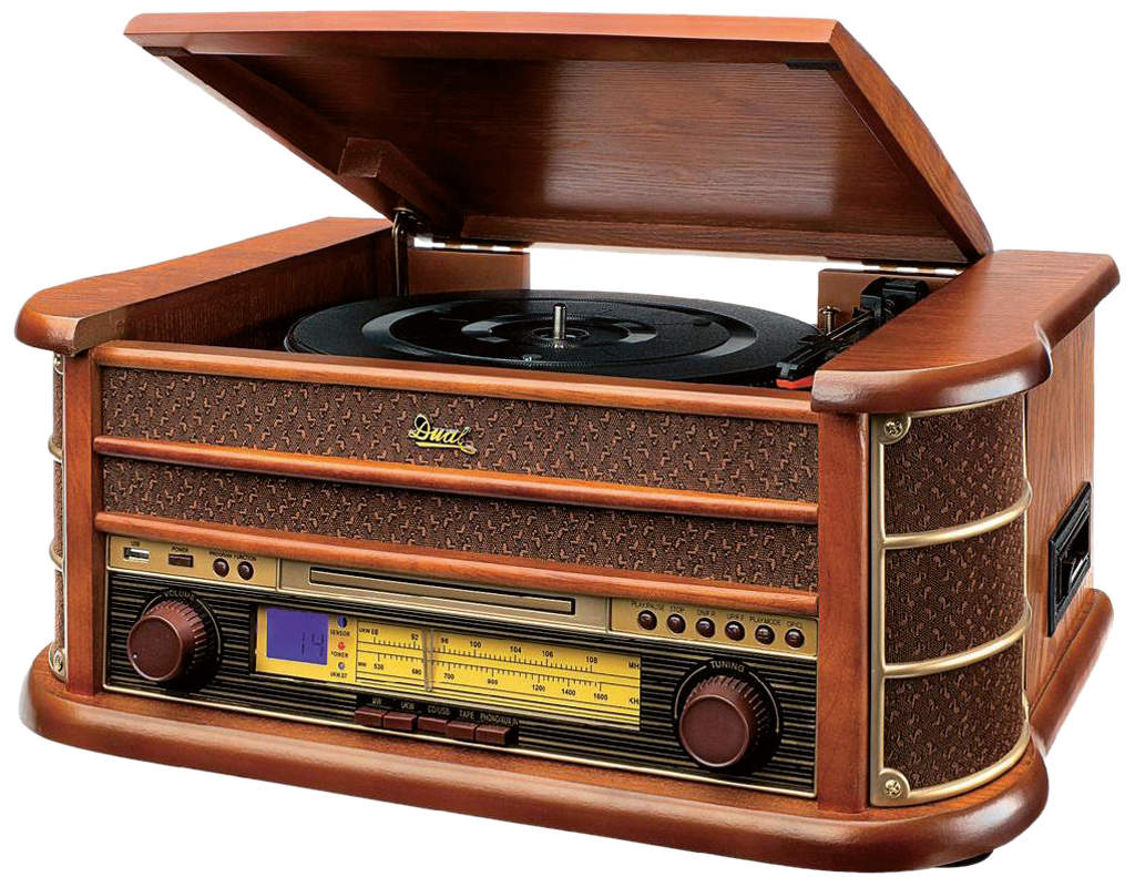 Nostalgie-Musikschrank mit Überspielfunktion