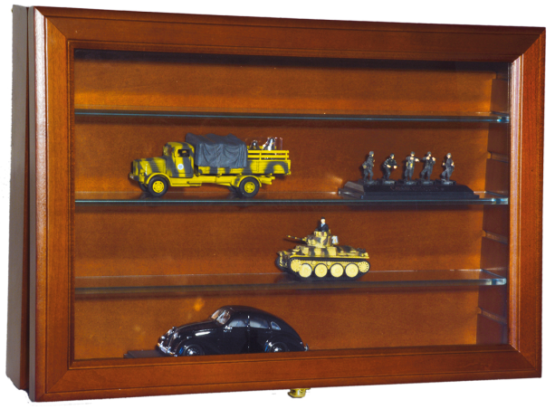 "Holz-Wandvitrine"