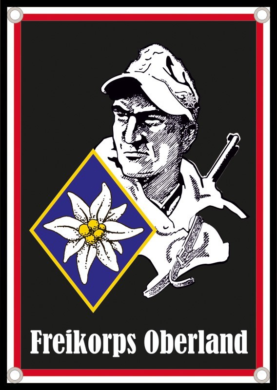 Blechschild "Freikorps Oberland"