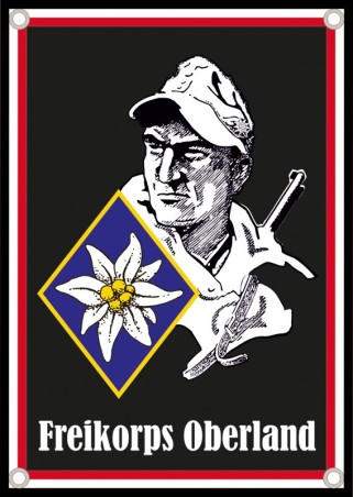 Blechschild "Freikorps Oberland"