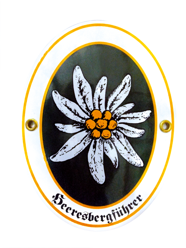 Blechschild "Heeresbergführer"