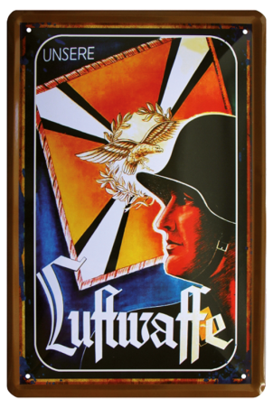 Blechschild "Luftwaffe"