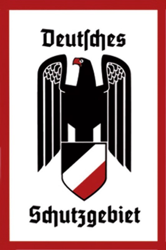 Blechschild "Deutsches Schutzgebiet"