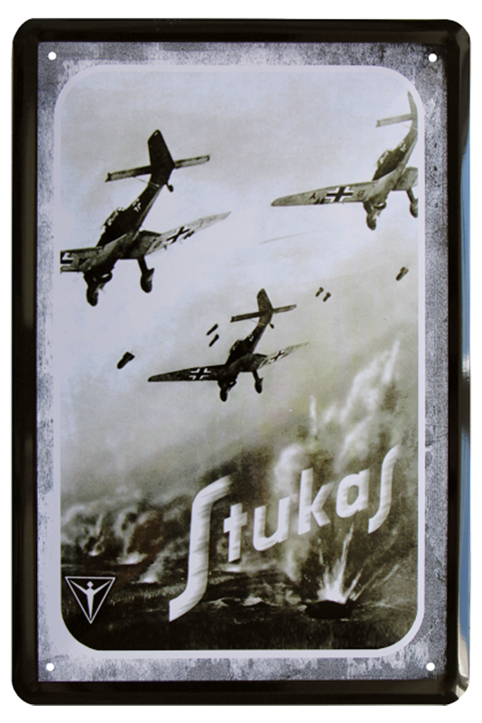 Blechschild "Stukas"