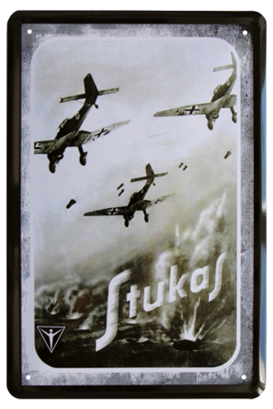 Blechschild "Stukas"