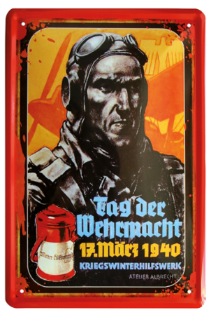 Blechschild "Tag der Wehrmacht"