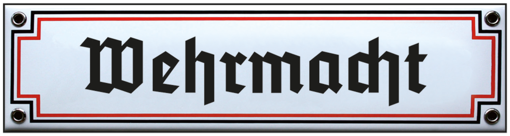 Blechschild "Wehrmacht"