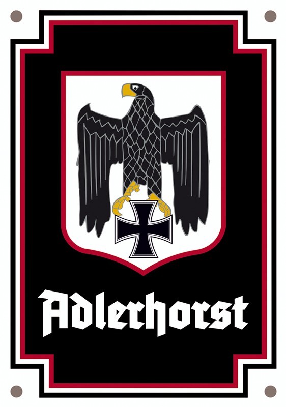 Emailleschild "Adlerhorst"