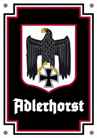 Emailleschild "Adlerhorst"
