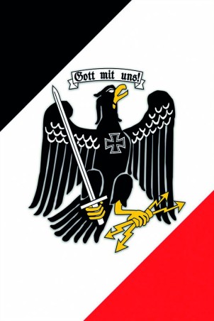 Blechschild "Gott mit uns" s-w-r