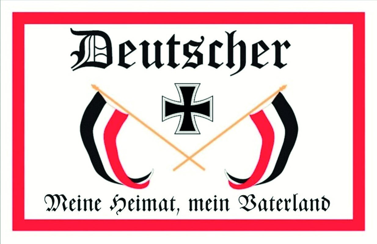 Blechschild "Deutscher - Meine Heimat, mein Vaterland"