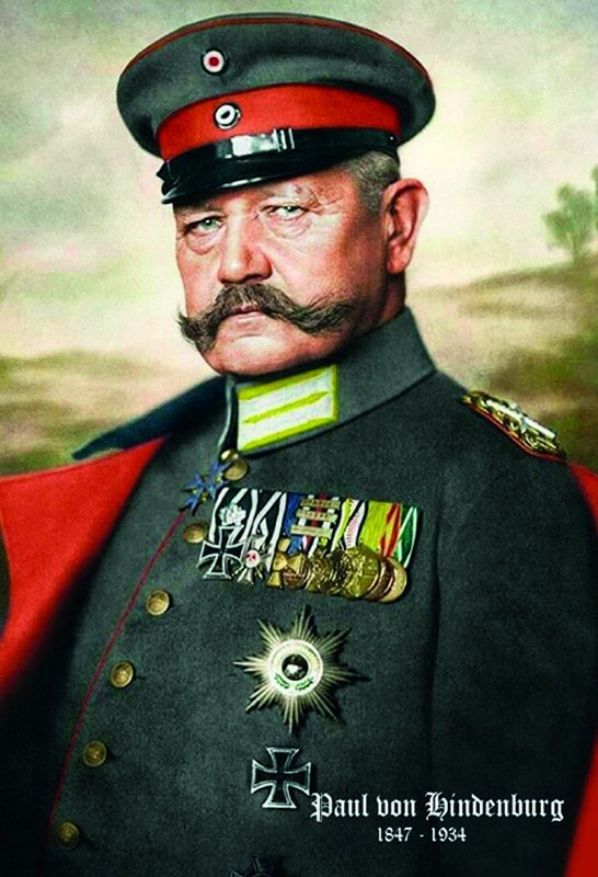 Blechschild "Paul von Hindenburg"