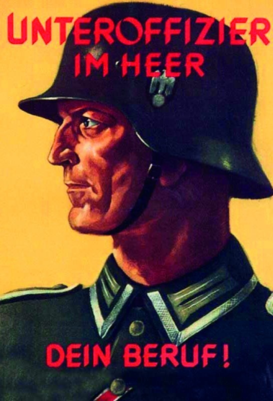 Blechschild "Unteroffizier im Heer - Dein Beruf"