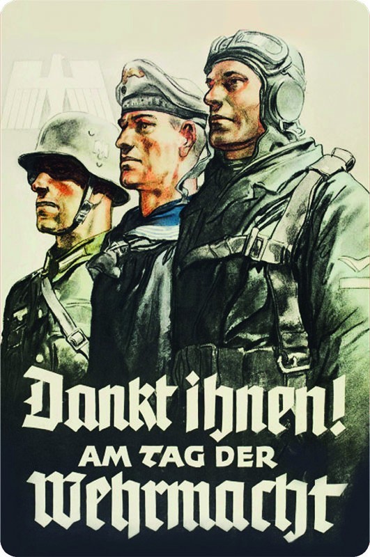 Blechschild "Dankt ihnen am Tag der Wehrmacht"