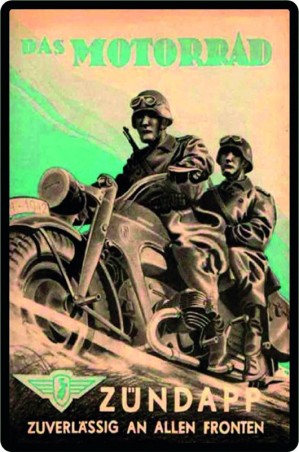 Blechschild "Zündapp Motorradkult"